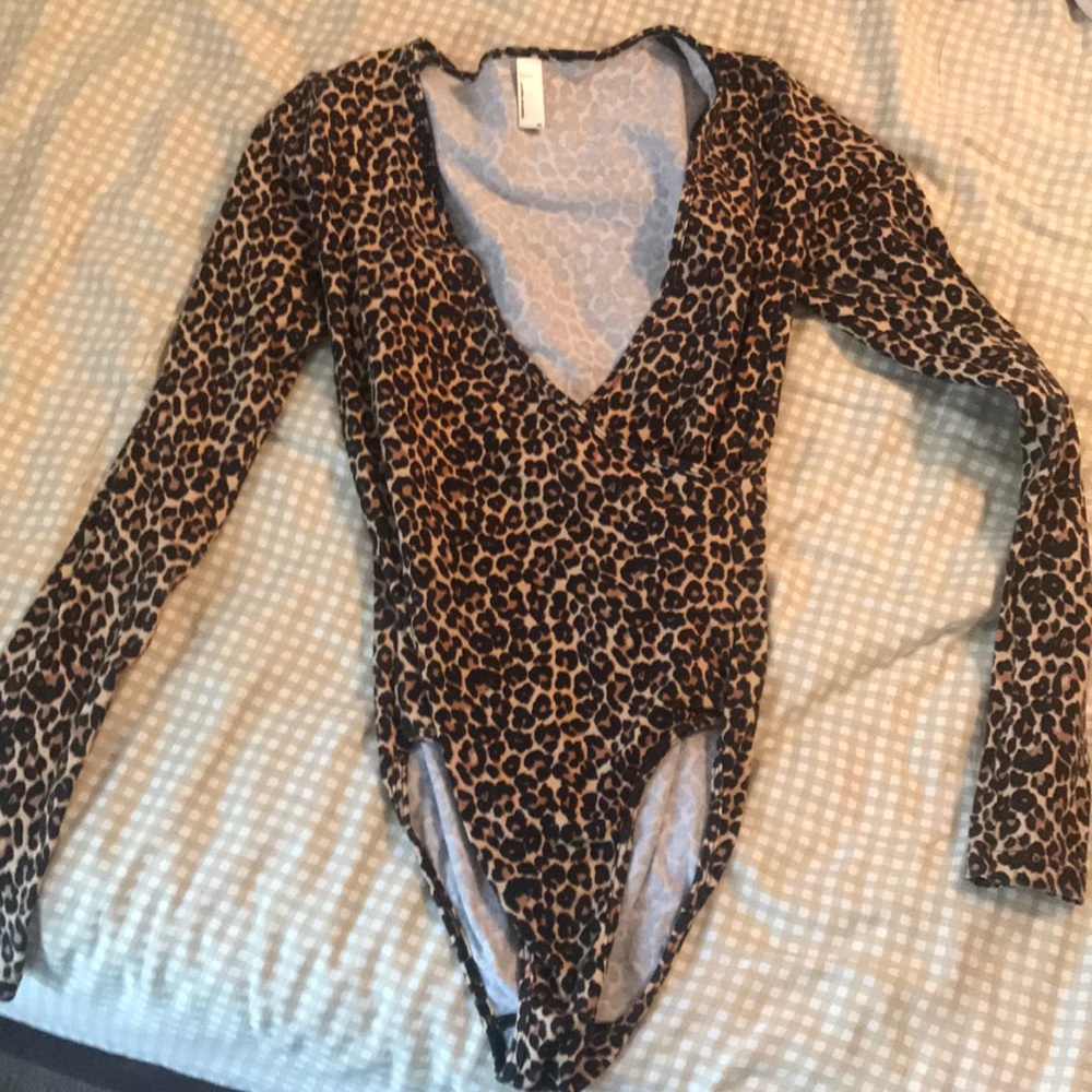 American Apparel bodysuit in leopard